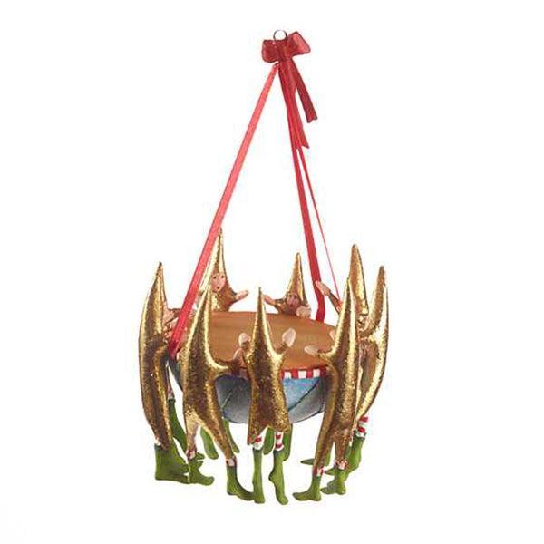 12 Days 9 Drummers Drumming Ornament by Patience Brewster