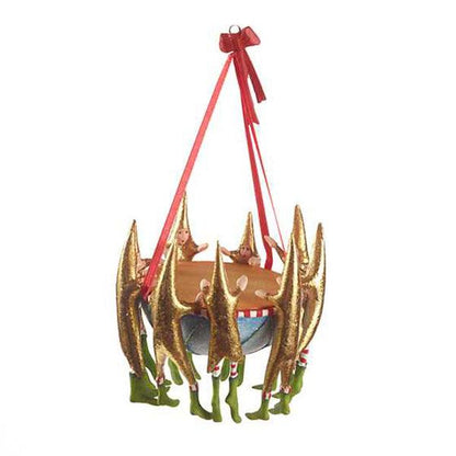 12 Days 9 Drummers Drumming Ornament by Patience Brewster