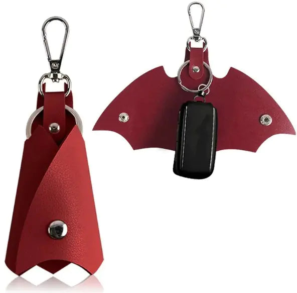PU Leather Funny Bat Keychains