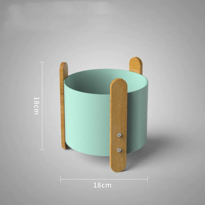 Nordic Iron Planter with Creative Minimalist Design