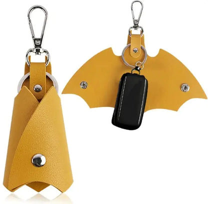 PU Leather Funny Bat Keychains