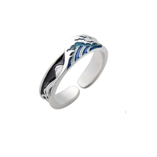 Japanese Style Niche Design Ring - Original Prosperity