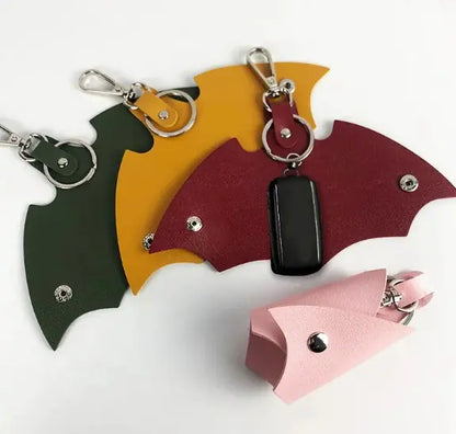 PU Leather Funny Bat Keychains